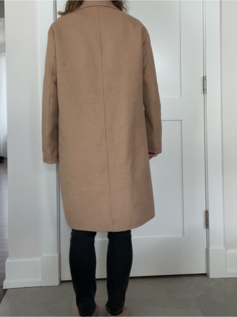 GAP Camel Long Wool-Blend Overcoat size Small - Picture 4 of 6